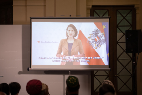 Videobotschaft von Europaministerin Karoline Edtstadler (ÖVP)