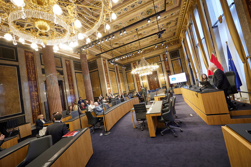 Führung durch das Parlament