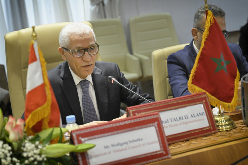 Parlamentspräsident von Marokko Rachid Talbi El Alami