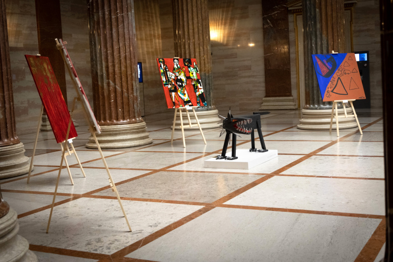 Ausstellung in der Säulenhalle