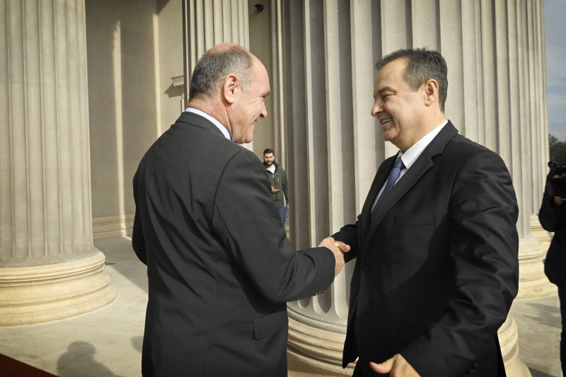  Von links: Nationalratspräsident Wolfgang Sobotka (ÖVP), Außenminister der Republik Serbien Ivica Dačić