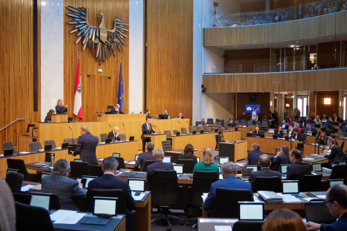 Am Rednerpult Nationalratsabgeordneter Christoph Zarits (ÖVP)