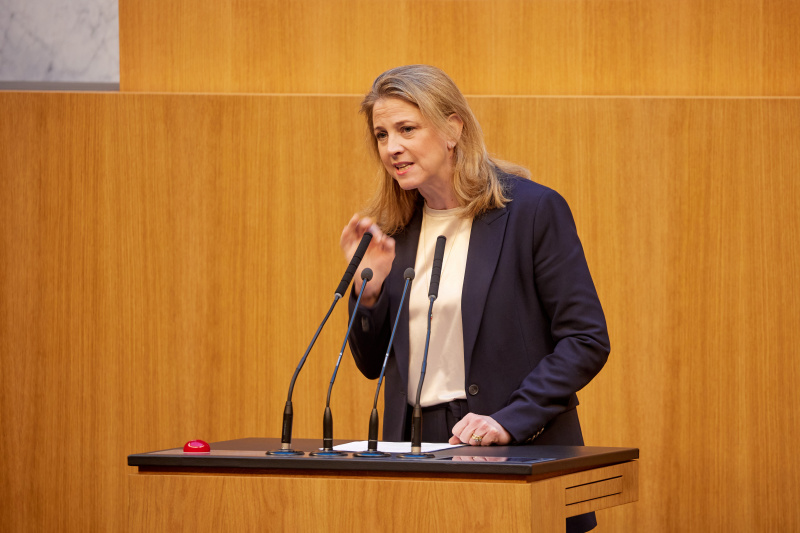 Am Rednerpult Klubobfrau Beate Meinl-Reisinger (NEOS)