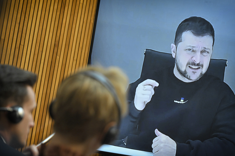 Videoansprache des ukrainischen Präsidenten Wolodymyr Selenskyj