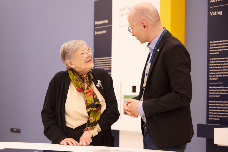 Besichtigung der Ausstellung im Forum