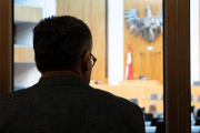 Politikwissenschafter Marcelo Jenny - Universität Innsbruck bllickt in den Nationalratssaal