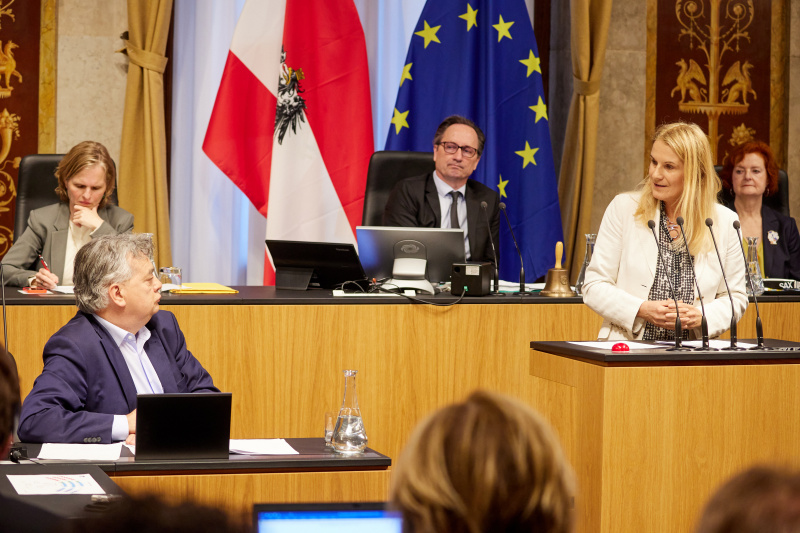 Am Rednerpult Bundesrätin Elisabeth Grossmannn (SPÖ)
