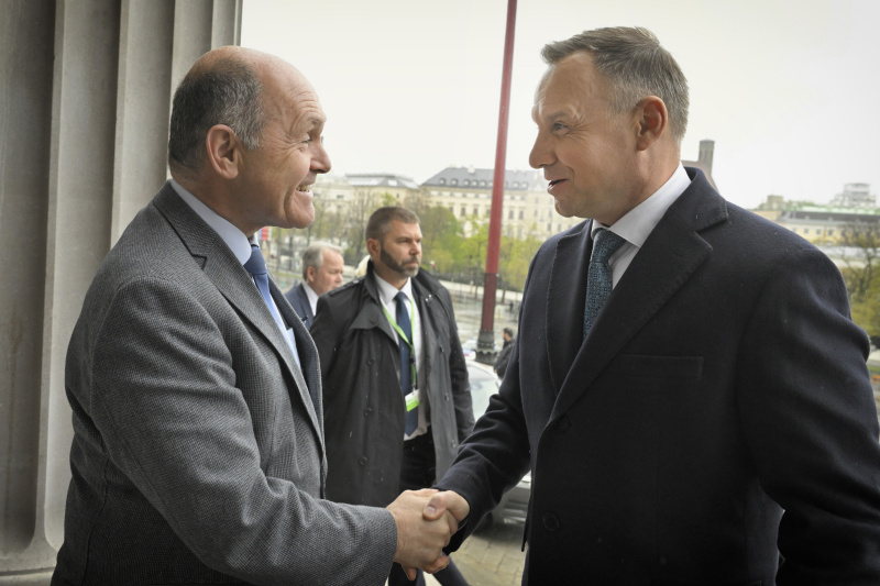 Von links: Nationalratspräsident Wolfgang Sobotka (ÖVP), Präsident der Republik Polen Andrzej Sebastian Duda