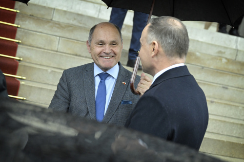 Von links: Nationalratspräsident Wolfgang Sobotka (ÖVP), Präsident der Republik Polen Andrzej Sebastian Duda