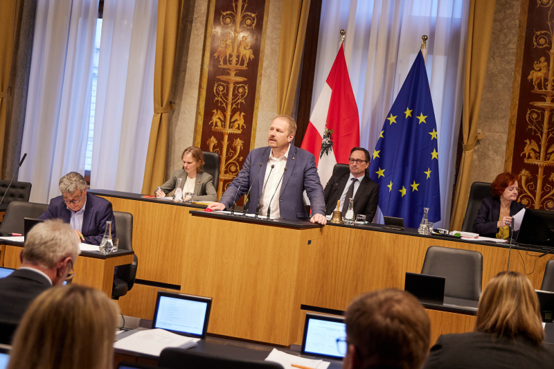 Am Rednerpult Bundesrat Markus Leinfellner (FPÖ)