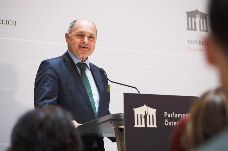 Am Rednerpult Nationalratspräsident Wolfgang Sobotka (ÖVP)