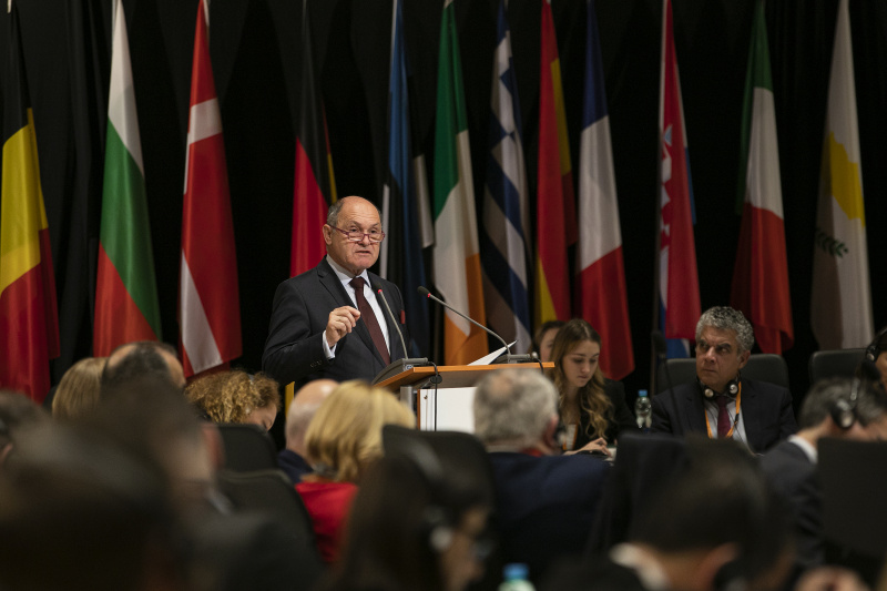 Nationalratspräsident Wolfgang Sobotka (ÖVP) am Rednerpult