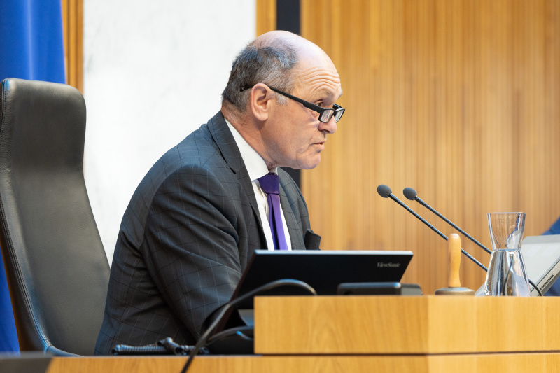 Nationalratspräsident Wolfgang Sobotka (ÖVP) eröffnet die Sitzung