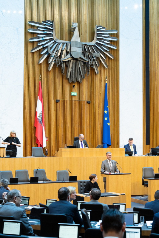 Nationalratsabgeordneter Andreas Hanger (ÖVP) am Rednerpult