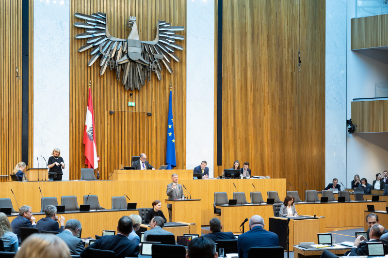 Nationalratsabgeordneter Andreas Hanger (ÖVP) am Rednerpult