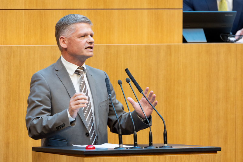 Nationalratsabgeordneter Andreas Hanger (ÖVP) am Rednerpult