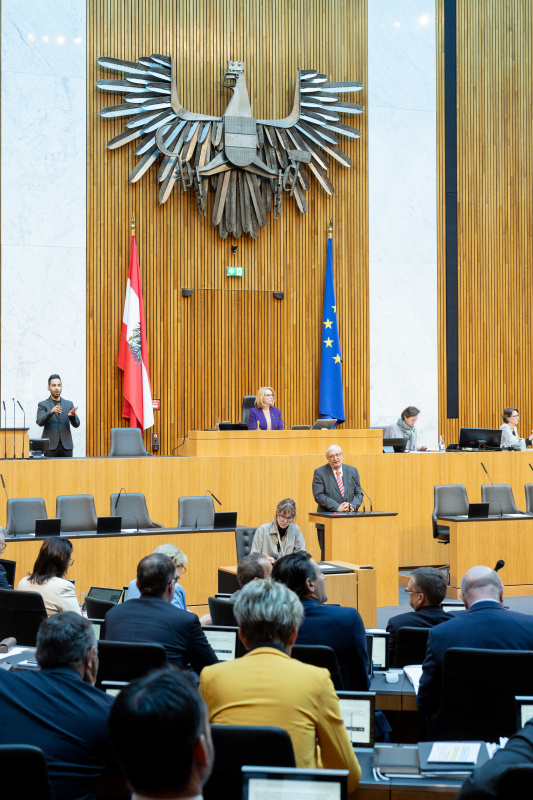 Nationalratsabgeordneter Christoph Matznetter (SPÖ) am Rednerpult