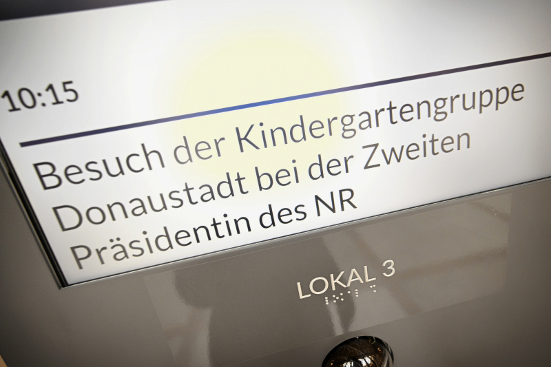 Hinweistafel zur Veranstaltung