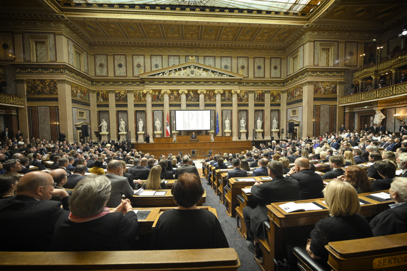 Eröffnungsworte. Nationalratspräsident Wolfgang Sobotka (ÖVP)