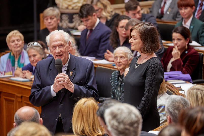 Dankesworte des Holocaustüberlebenden Stanisław Zalewski 