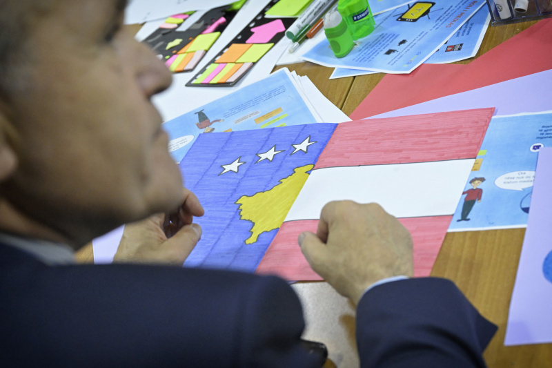 Besuch der Demokratiewerkstatt.