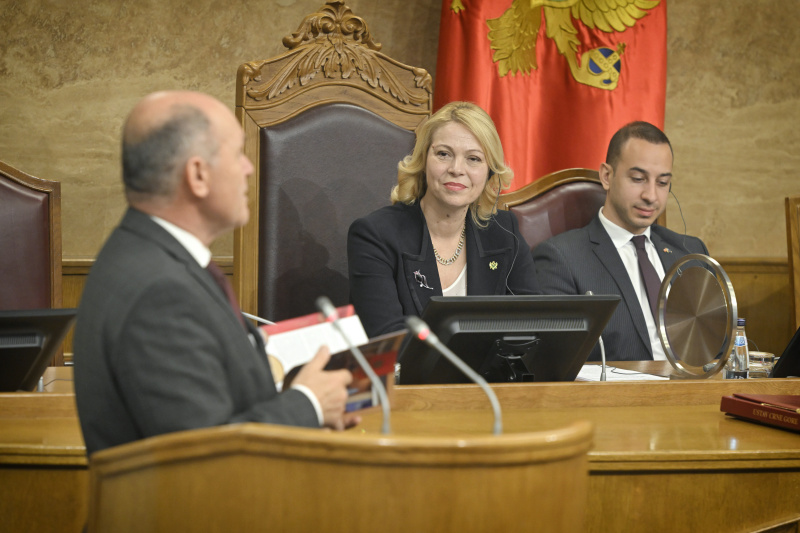 Austausch mit Vertretern der Demokratiewerkstätten und Aktivitäten zum Europatag. Von links: Nationalratspräsident Wolfgang Sobotka (ÖVP), Präsidentin des Parlaments von Montenegro Danijela Đurović