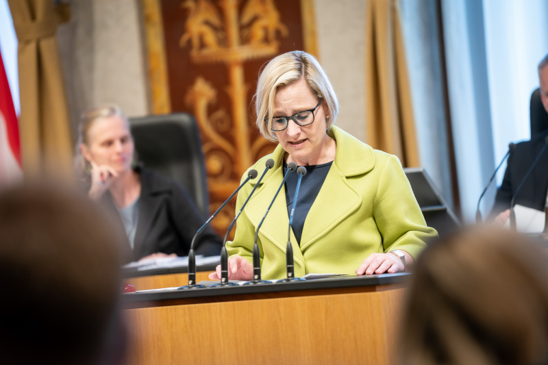 Am Rednerpult Bundesrätin Sandra Gerdenitsch (SPÖ)