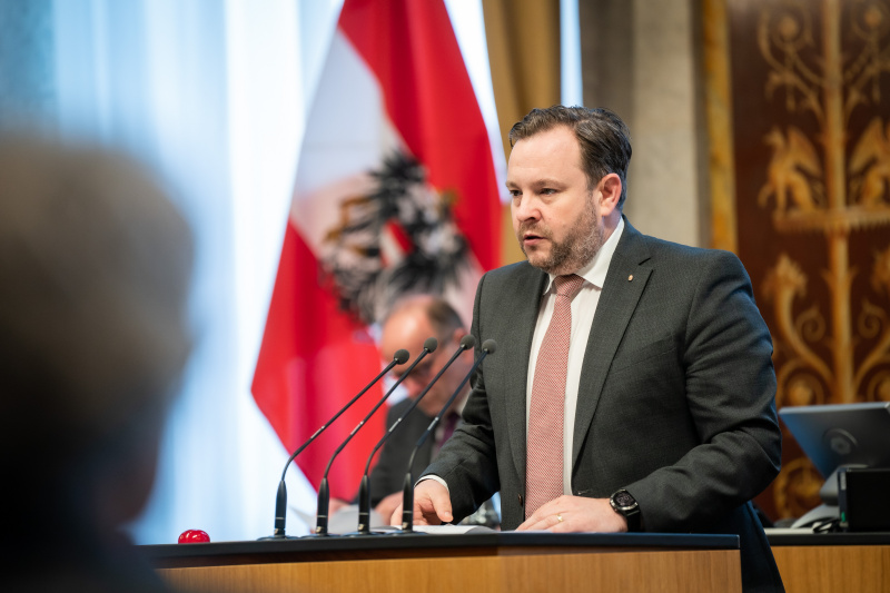 Am Rednerpult Bundesrat Franz Ebner (ÖVP)