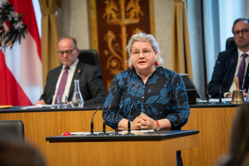 Am Rednerpult Bundesrätin Korinna Schumann (SPÖ)