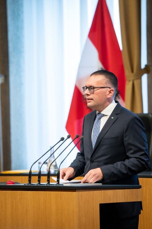 Am Rednerpult Bundesrat Matthias Zauner (ÖVP)