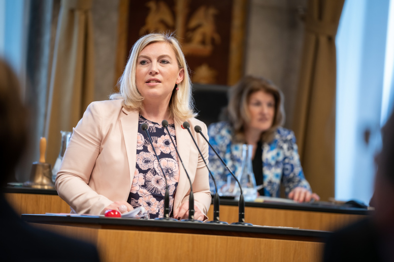 Am Rednerpult Bundesrätin Doris Hahn (SPÖ)