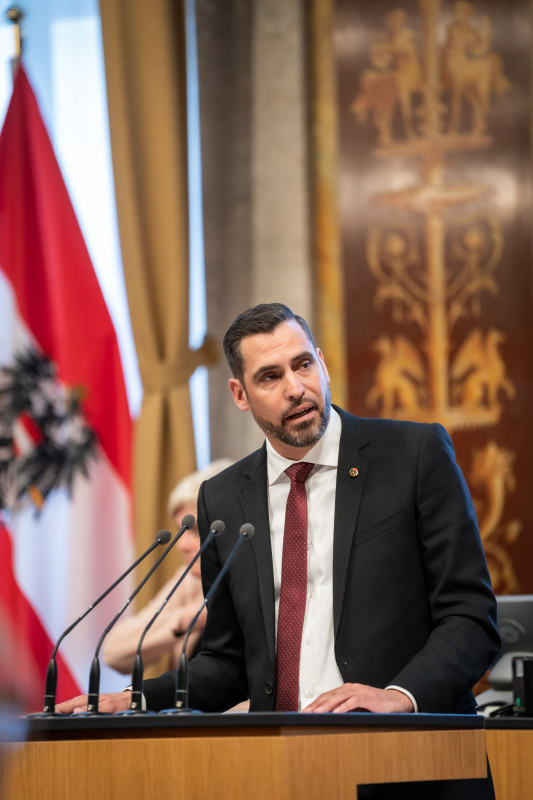 Am Rednerpult Bundesrat Daniel Schmid (SPÖ)