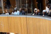 Nigerianische Delegation auf der Galerie wohnt der Nationalratssitzung bei