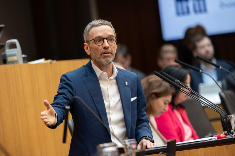 Klubobmann Herbert Kickl (FPÖ) am Redner:innenpult