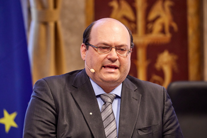 Moderation durch Generalsekretär der Arbeitsgemeinschaft für wissenschaftliche Wirtschaftspolitik Patrick Horvath