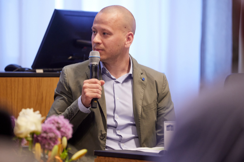 Podiumsdiskussion. Nationalratsabgeordneter Maximilian Köllner (SPÖ)