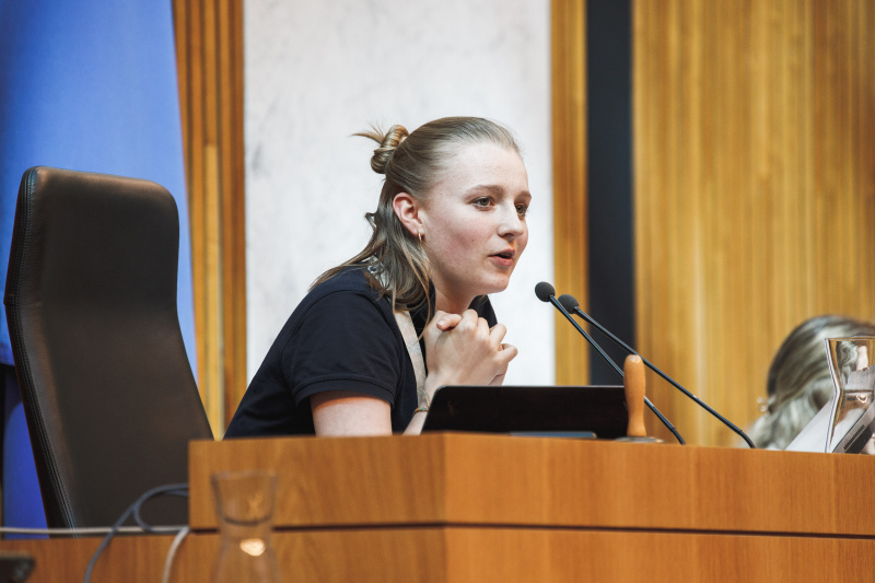 Veranstaltungsteilnehmerin