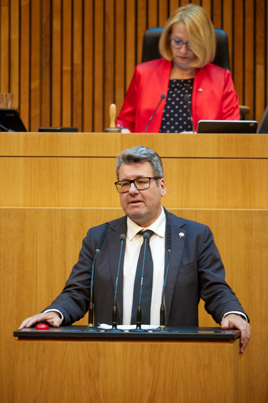 Am Rednerpult Nationalratsabgeordneter Robert Laimer (SPÖ)
