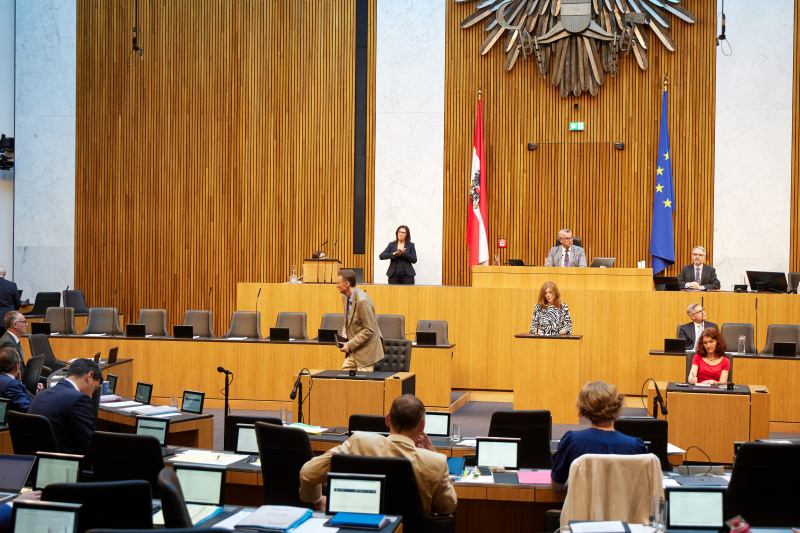 Am Rednerpult Nationalratsabgeordnete Angela Baumgartner (ÖVP)