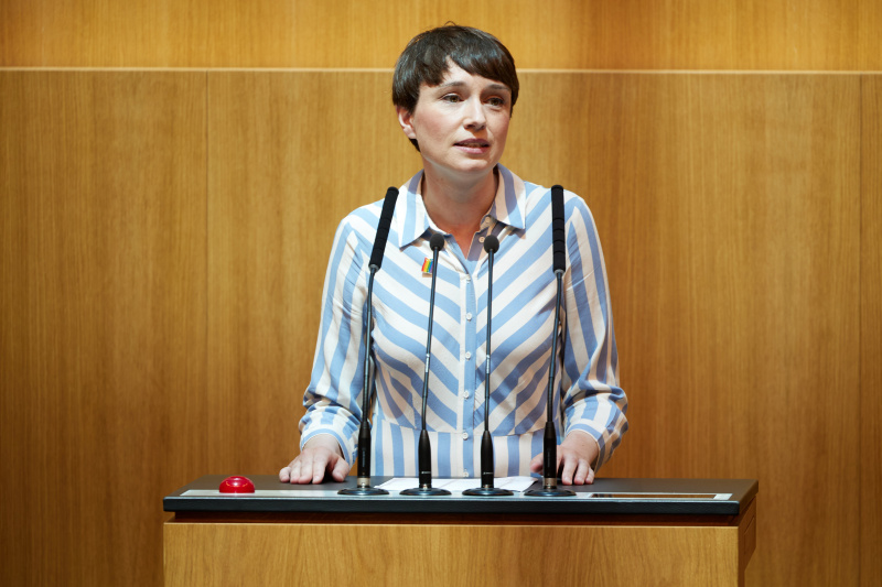 Am Rednerpult Klubobfrau Sigrid Maurer (GRÜNE)