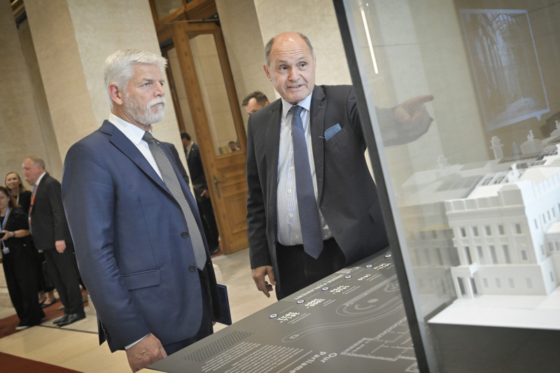 Von links: Präsident der Tschechischen Republik Petr Pavel, Nationalratspräsident Wolfgang Sobotka (ÖVP)