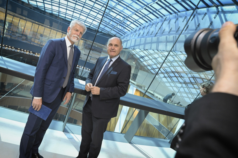 Von links: Präsident der Tschechischen Republik Petr Pavel, Nationalratspräsident Wolfgang Sobotka (ÖVP)