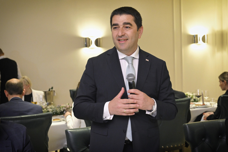 Treffen mit dem georgischen Parlamentspräsidenten Shalva Papuashvili. Georgischer Parlamentspräsident Shalva Papuashvili