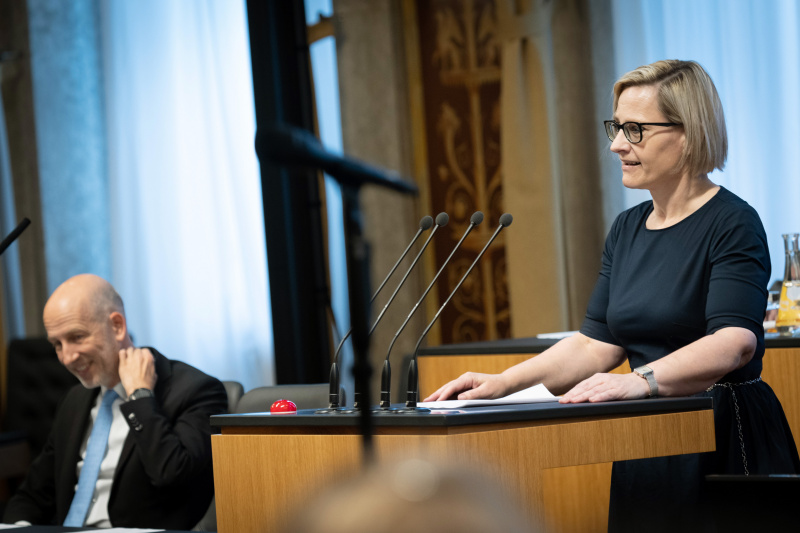 Am Redner:innenpult Bundesrätin Sandra Gerdenitsch (SPÖ)