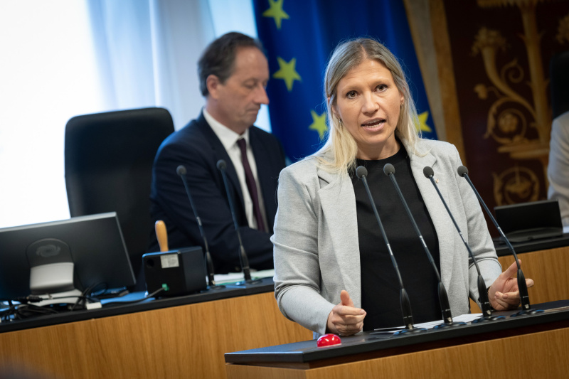 Am Redner:innenpult Bundesrätin Alexandra Platzer (ÖVP)