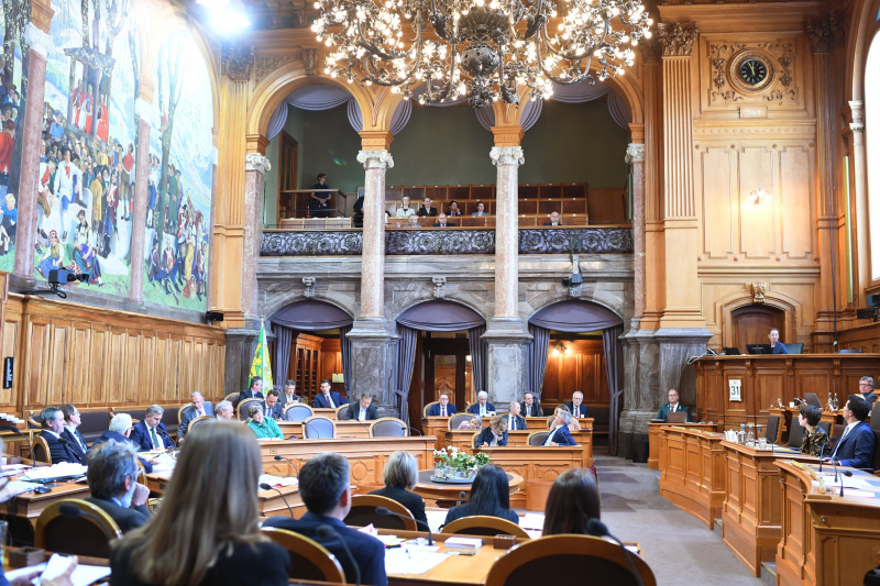 Besuch einer Sitzung im schweizer Parlament