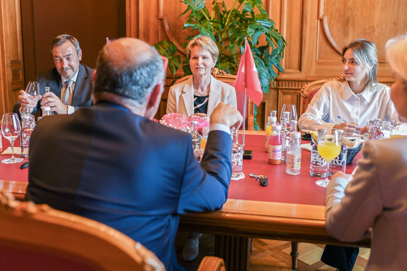 Aussrpache zwischen Nationalratspräsident Wolfgang Sobotka (ÖVP) und Ständeratspräsidentin Brigitte Häberli-Koller