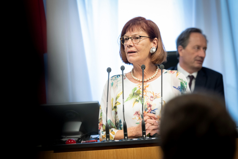 Am Redner:innenpult Bundesrätin Andrea Michaela Schartel (FPÖ)