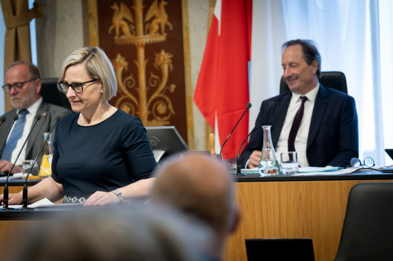 Am Redner:innenpult Bundesrätin Sandra Gerdenitsch (SPÖ)