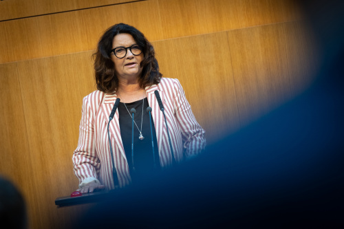 Nationalratsabgeordnete Elisabeth Scheucher-Pichler (ÖVP) am Redner:innenpult